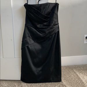 White House Black Market Strapless black dress
